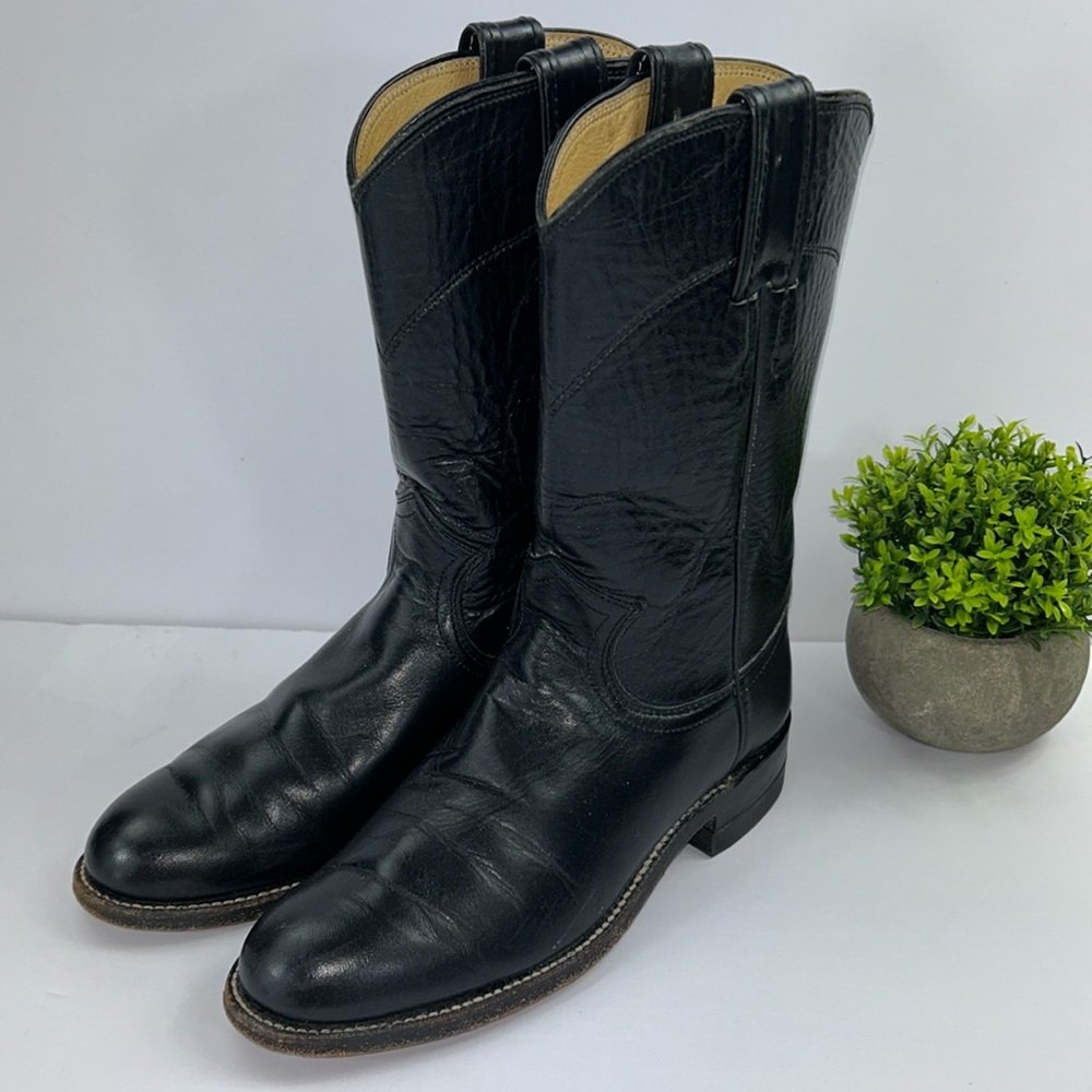 Justin Ladies Cora Cowboy Boots. Ropers. Ladies size 4B.